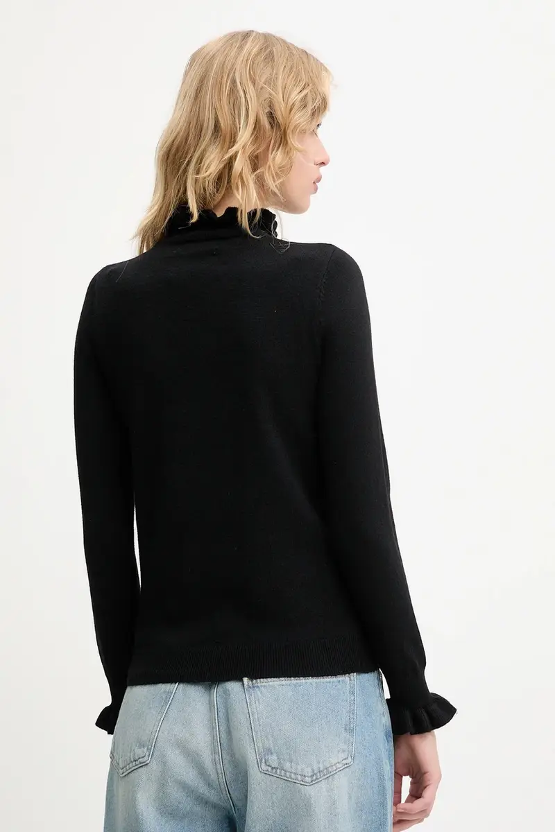 maglione in cashemire donna colore nero miniatura 3