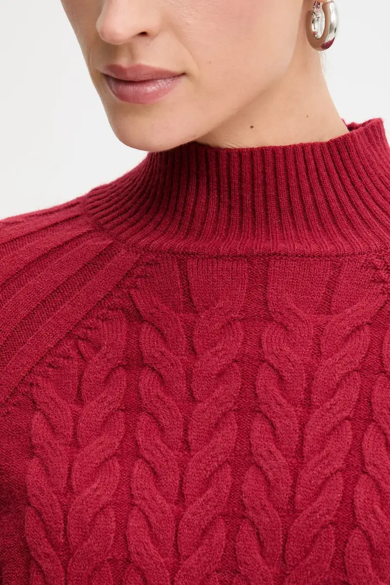 maglione in cashemire donna colore rosso miniatura 5