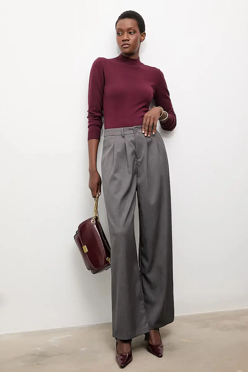 maglione in cashemire Granata miniatura 3