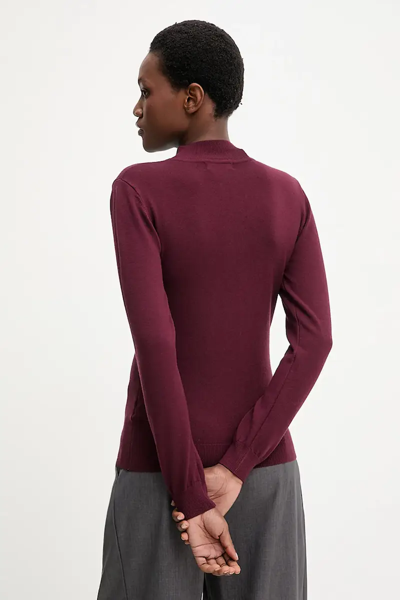 maglione in cashemire Granata miniatura 4