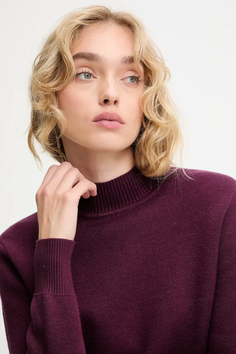 maglione in cashemire Granata miniatura 4