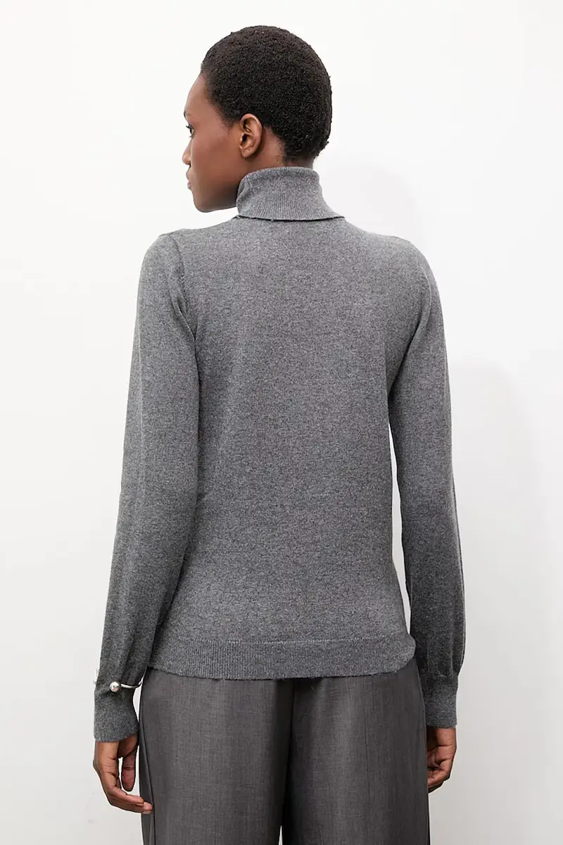 maglione in cashemire Grigio miniatura 3