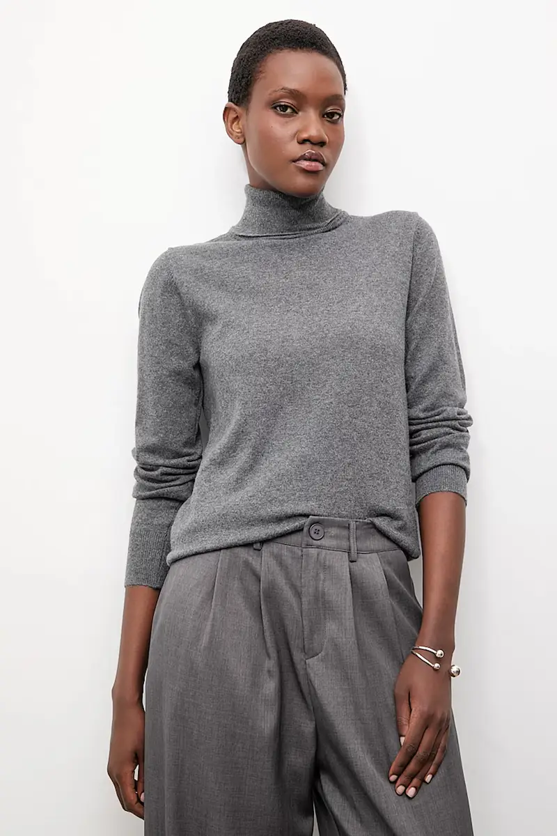 maglione in cashemire Grigio miniatura 4