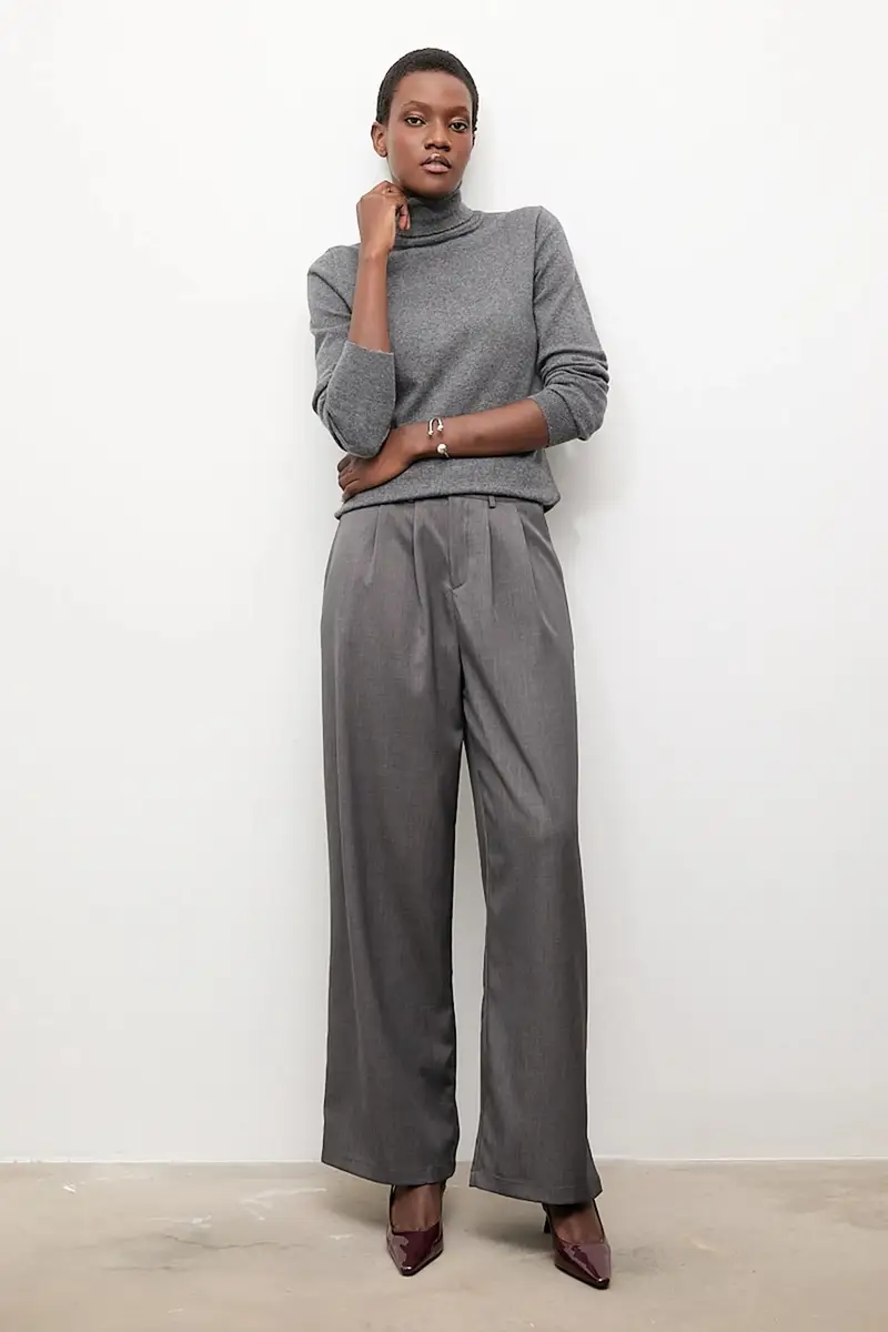 maglione in cashemire Grigio miniatura 5