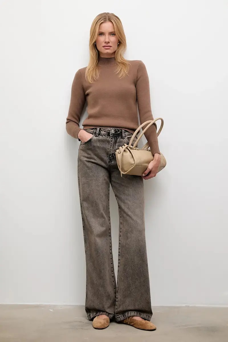 maglione in cashemire Marrone miniatura 2