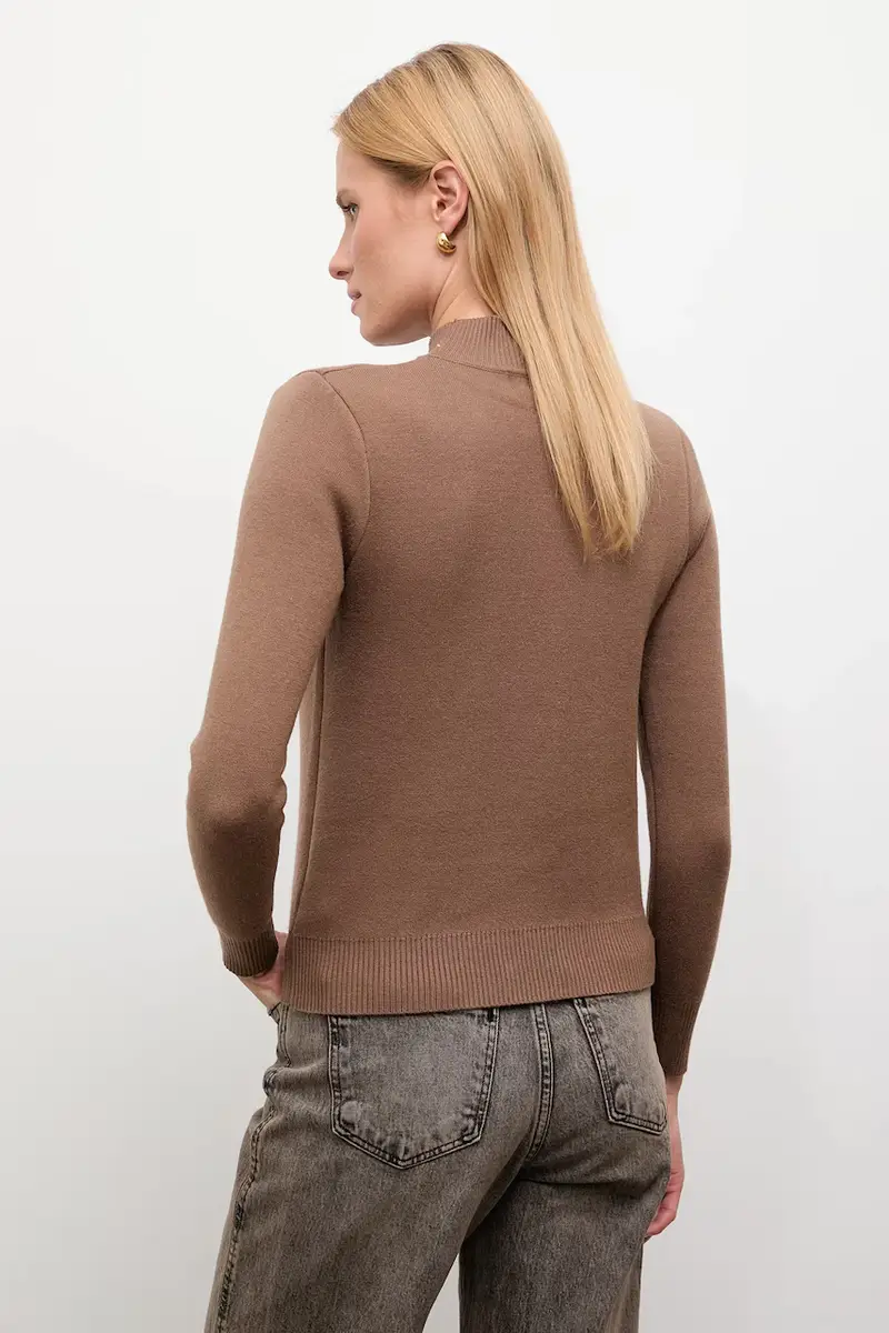 maglione in cashemire Marrone miniatura 3