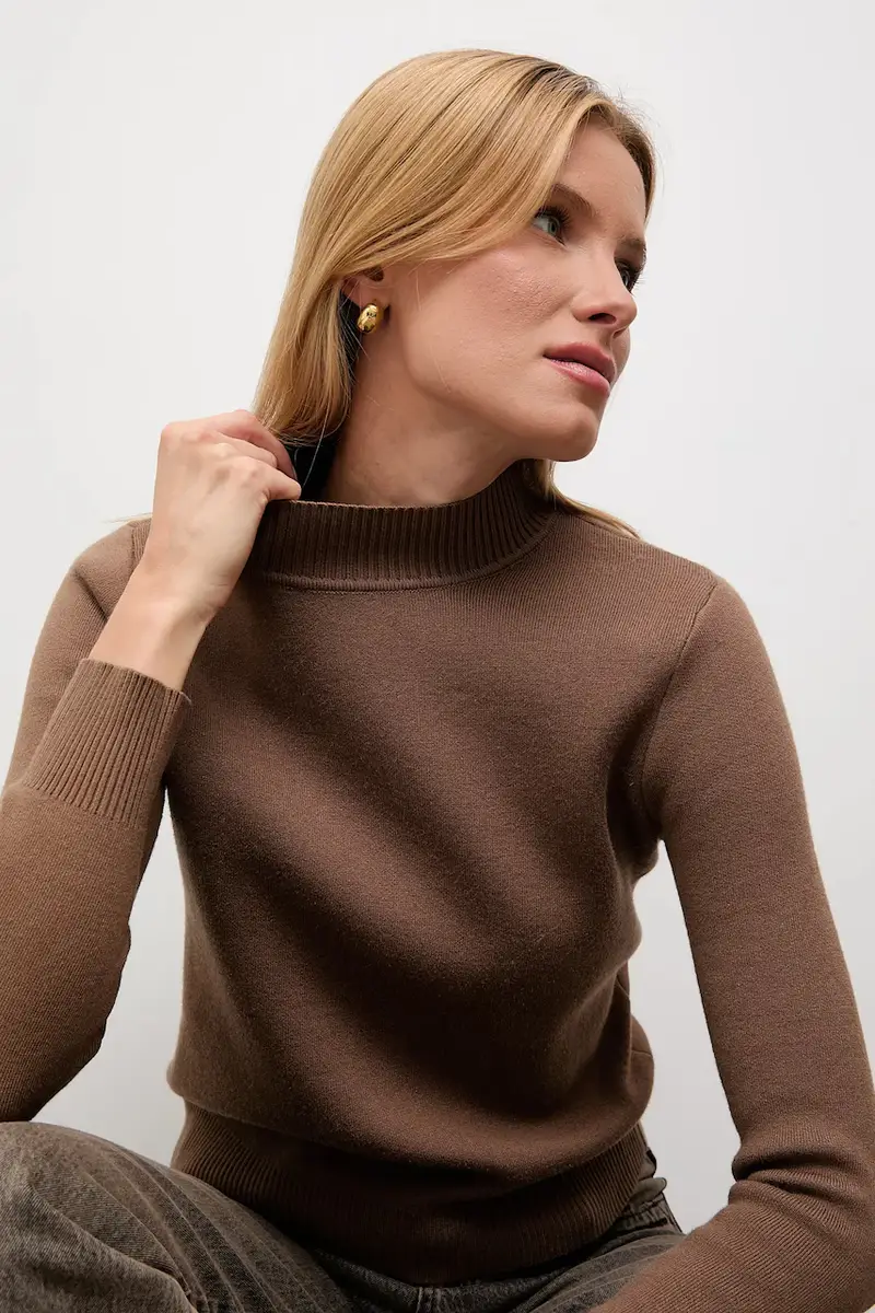 maglione in cashemire Marrone miniatura 4