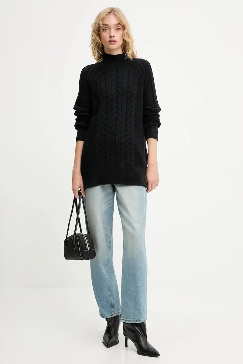 maglione in cashemire Nero miniatura 2