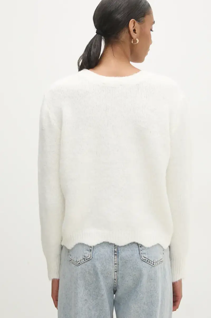 maglione in lana Bianco miniatura 3