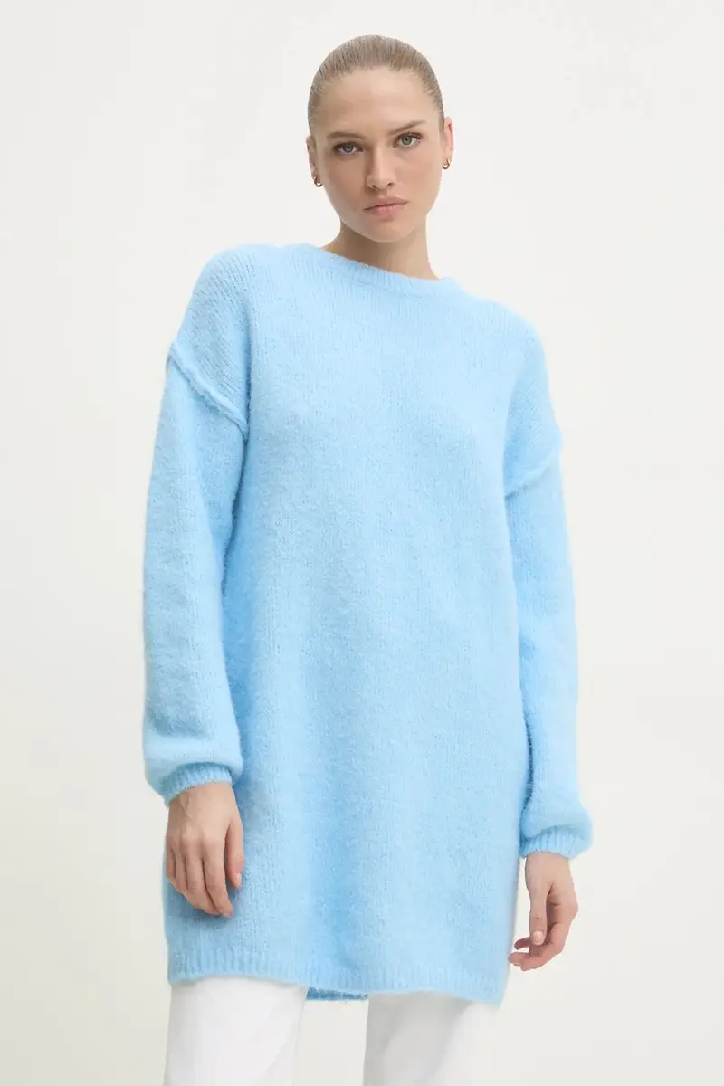 Answear Lab maglione in lana colore blu miniatura 4