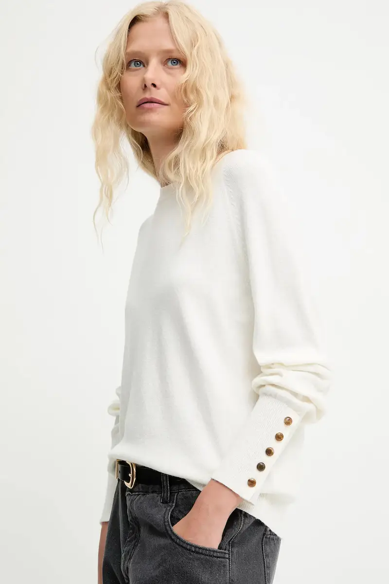 maglione in lana donna colore beige