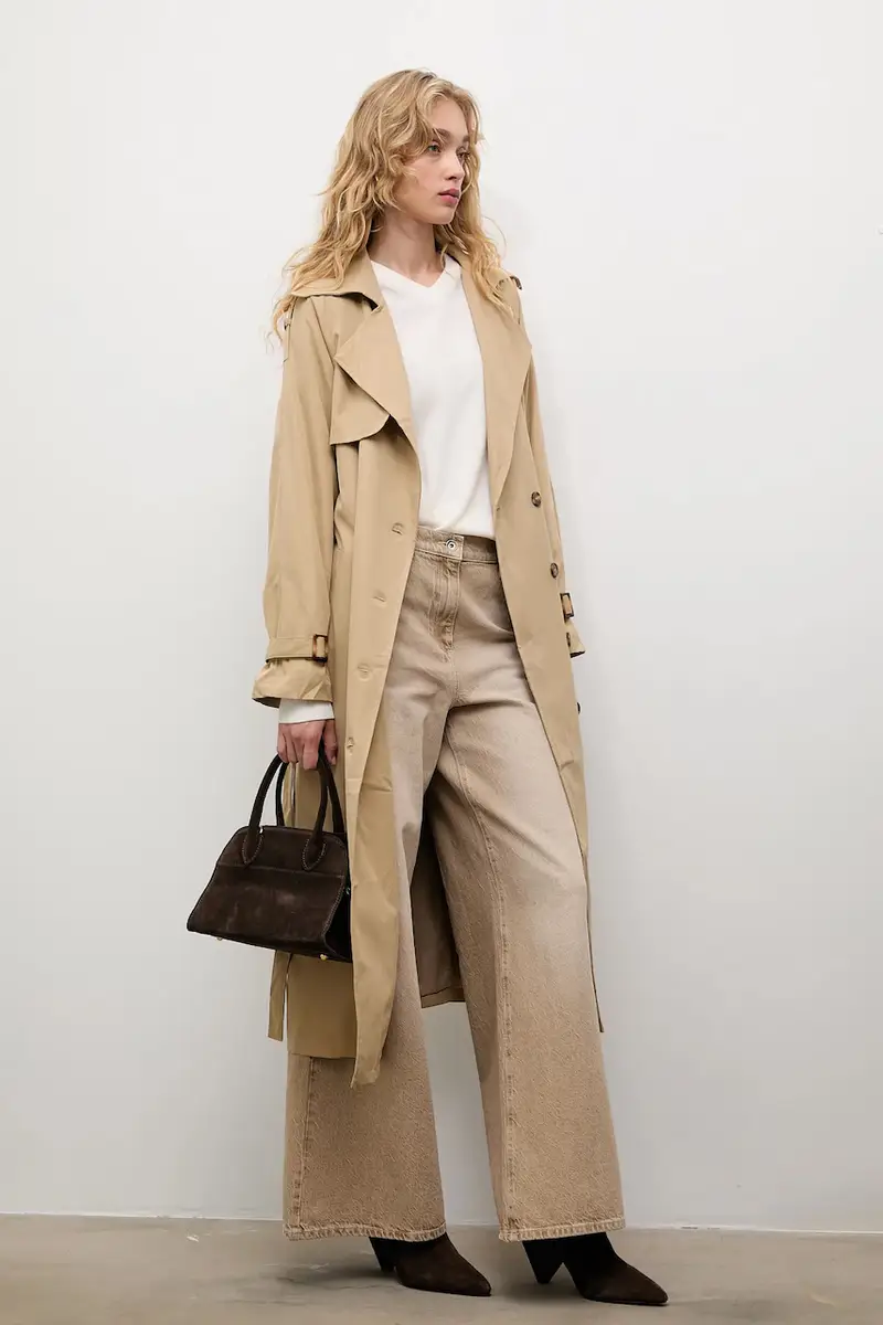 maglione in lana donna colore beige miniatura 2