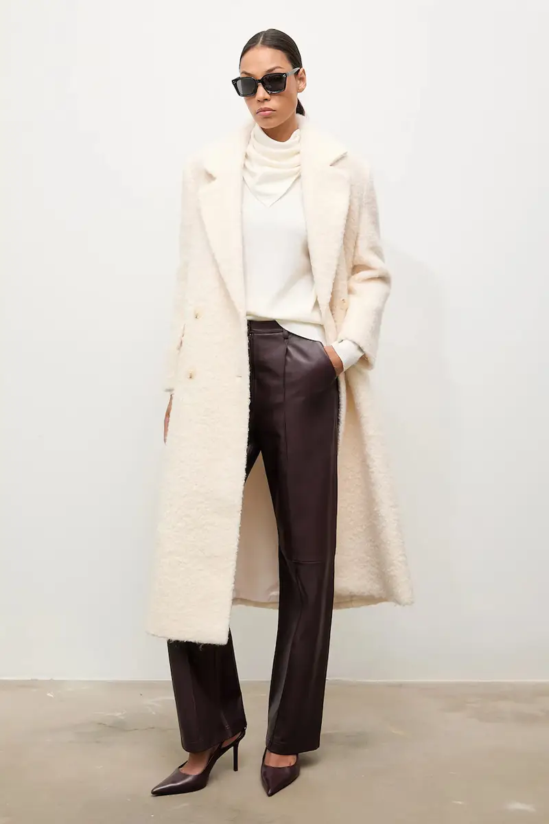 maglione in lana donna colore beige miniatura 2