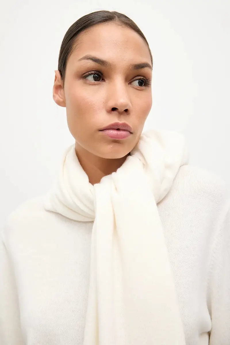 maglione in lana donna colore beige miniatura 5