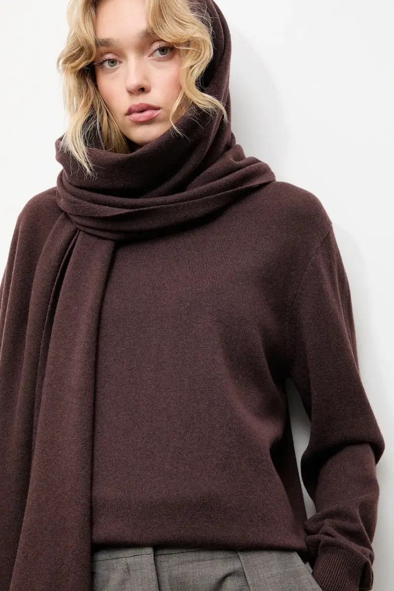 maglione in lana donna colore marrone