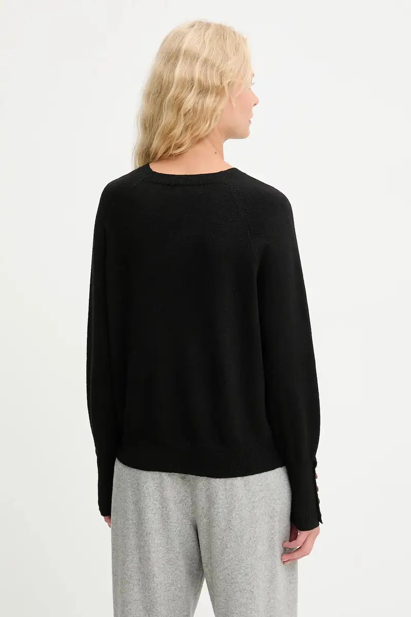 maglione in lana donna colore nero miniatura 3