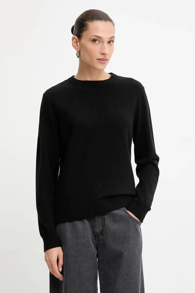 maglione in lana donna colore nero miniatura 4