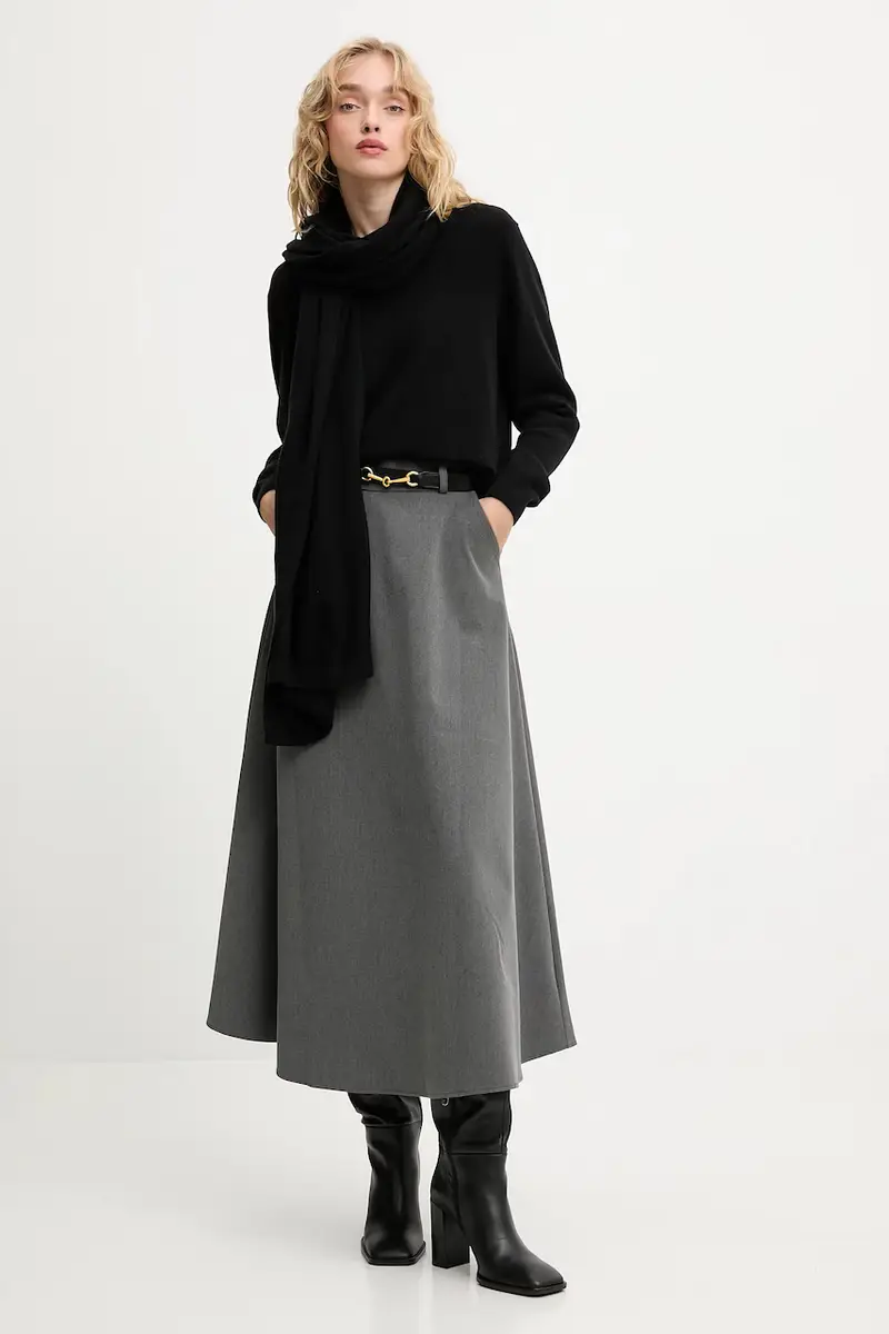 maglione in lana donna colore nero miniatura 2