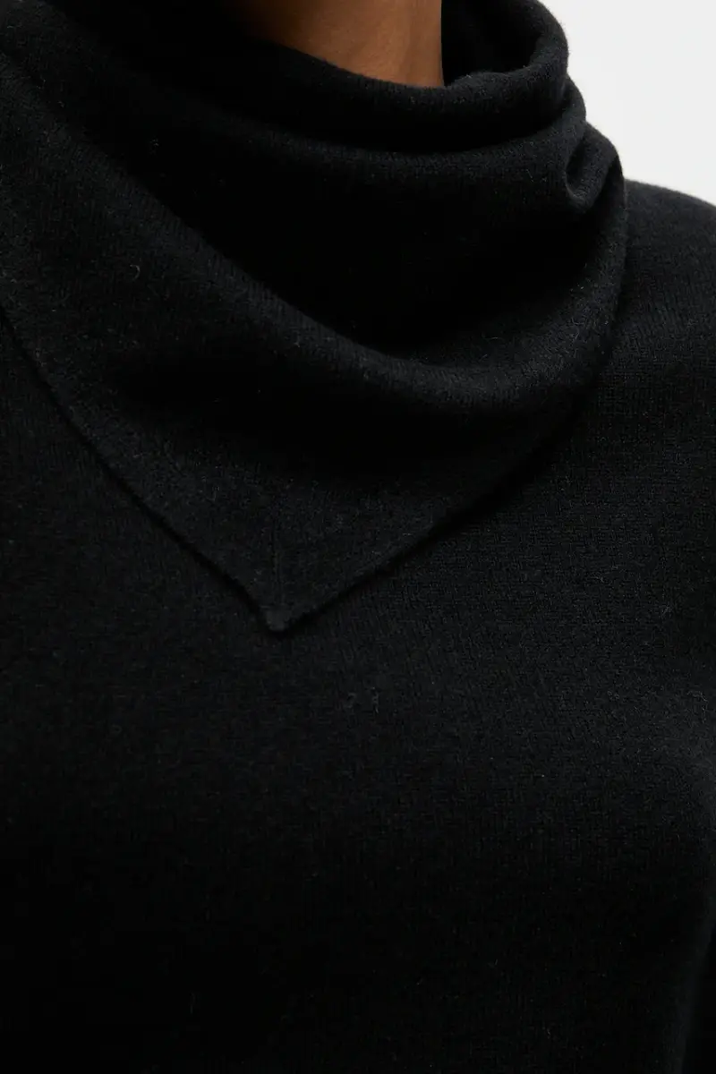 maglione in lana donna colore nero miniatura 5