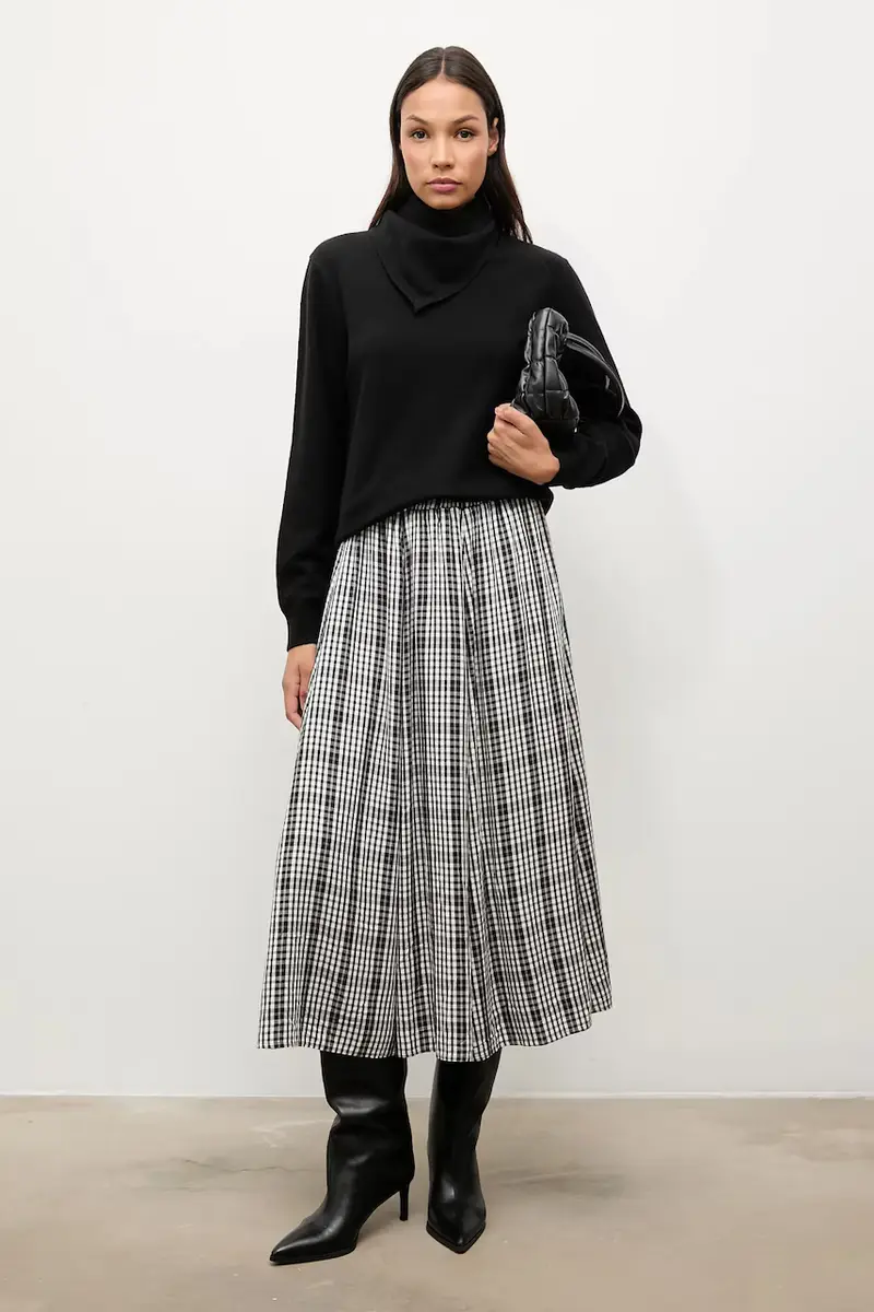 maglione in lana donna colore nero miniatura 2