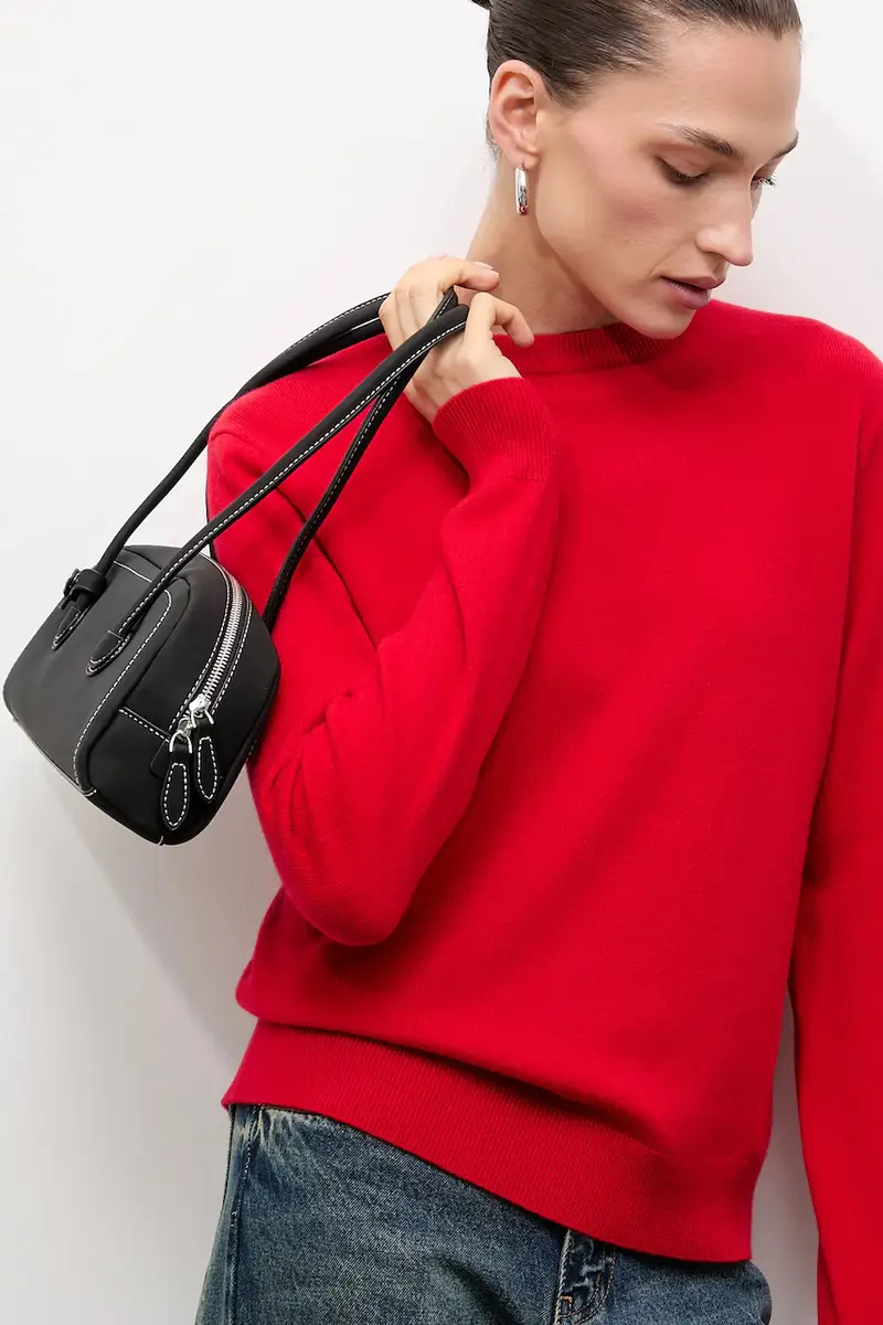 maglione in lana donna colore rosso