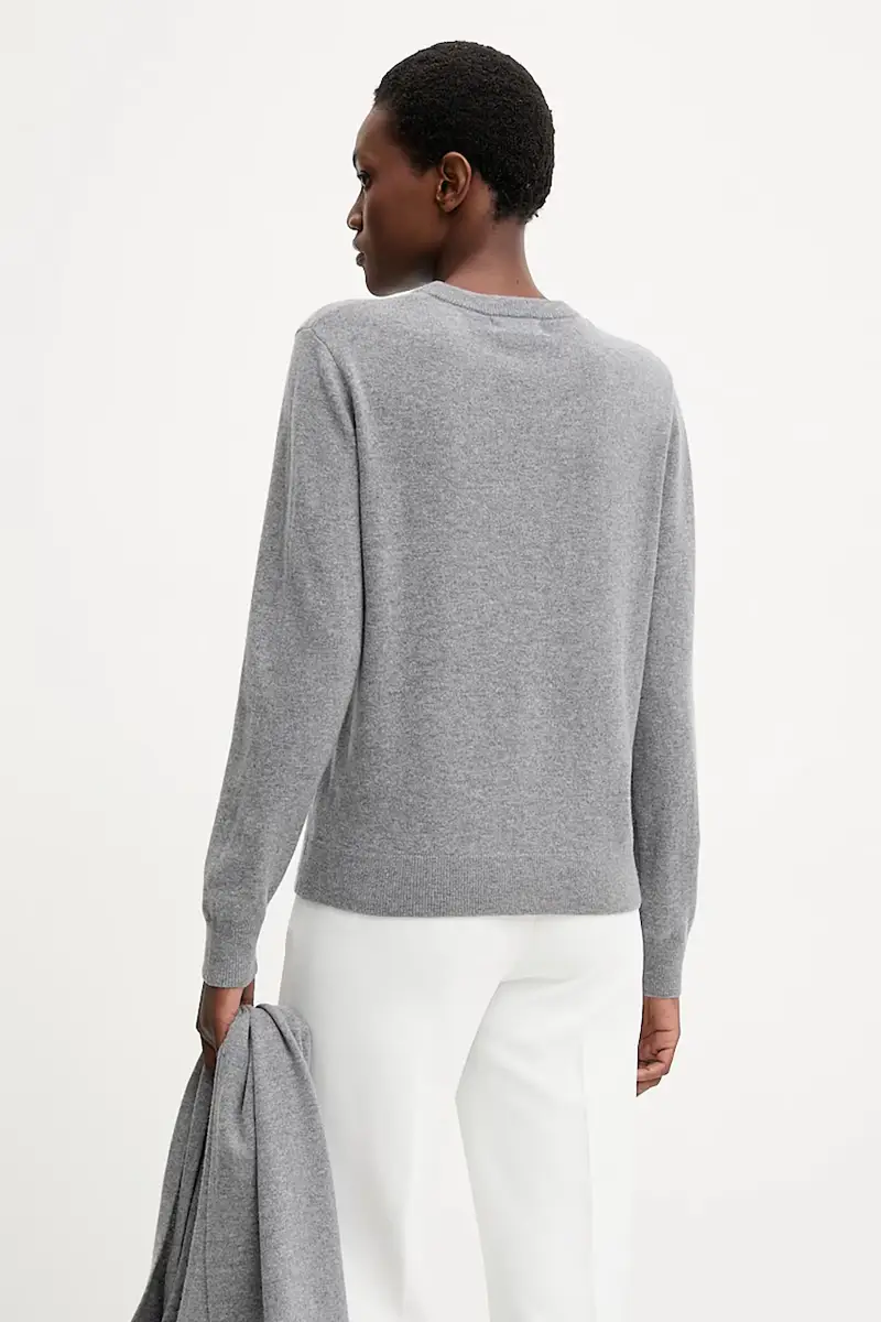 maglione in lana Grigio miniatura 3