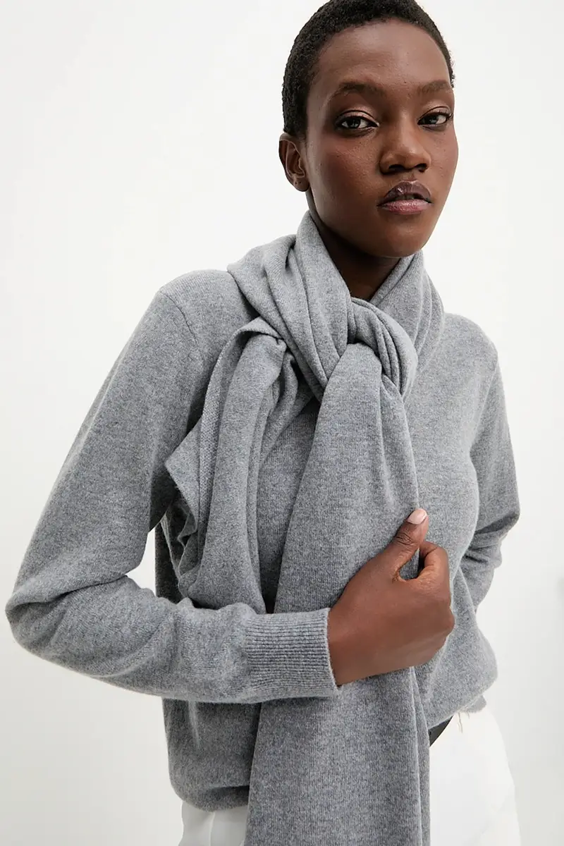 maglione in lana Grigio miniatura 5