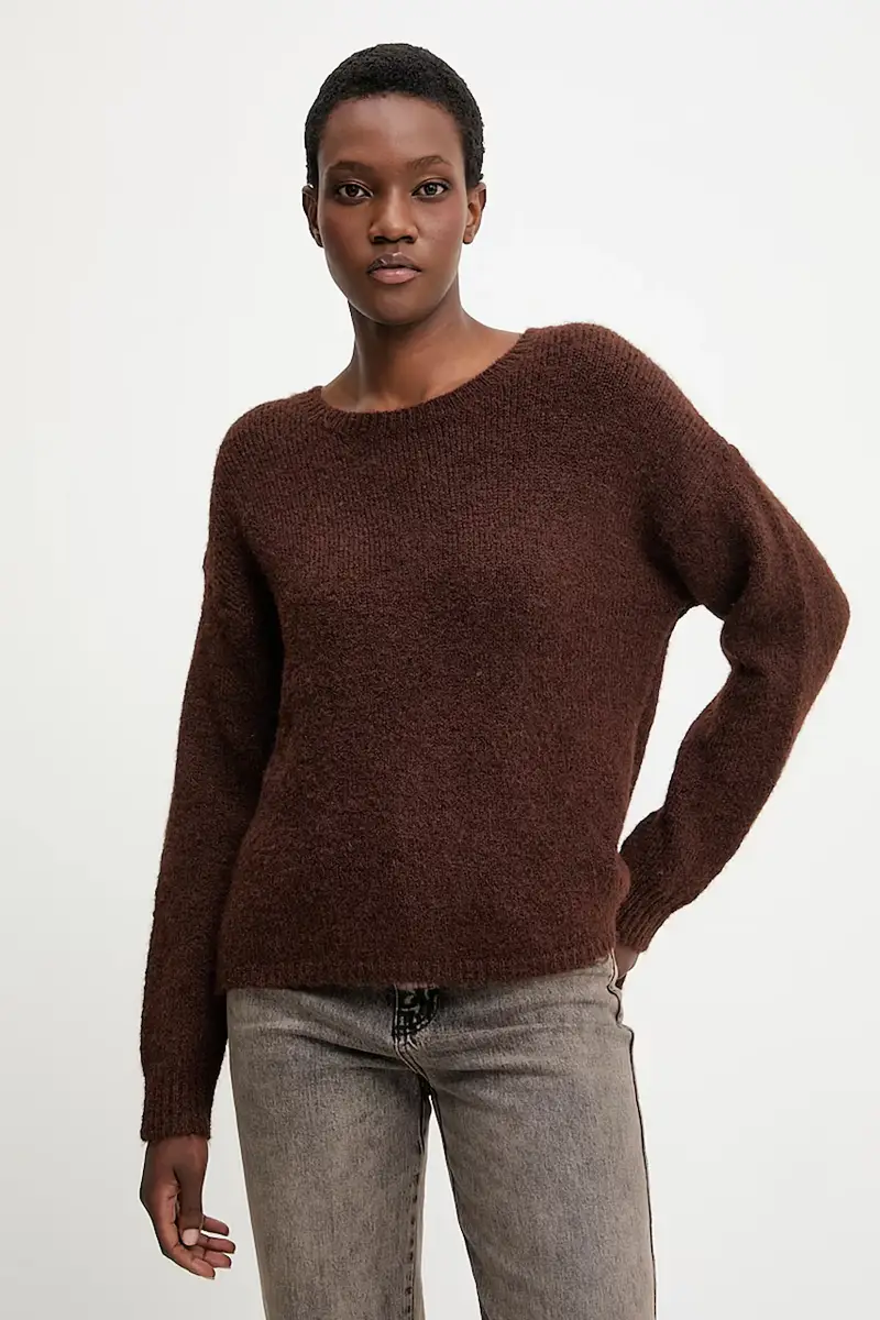 maglione in lana Marrone miniatura 2