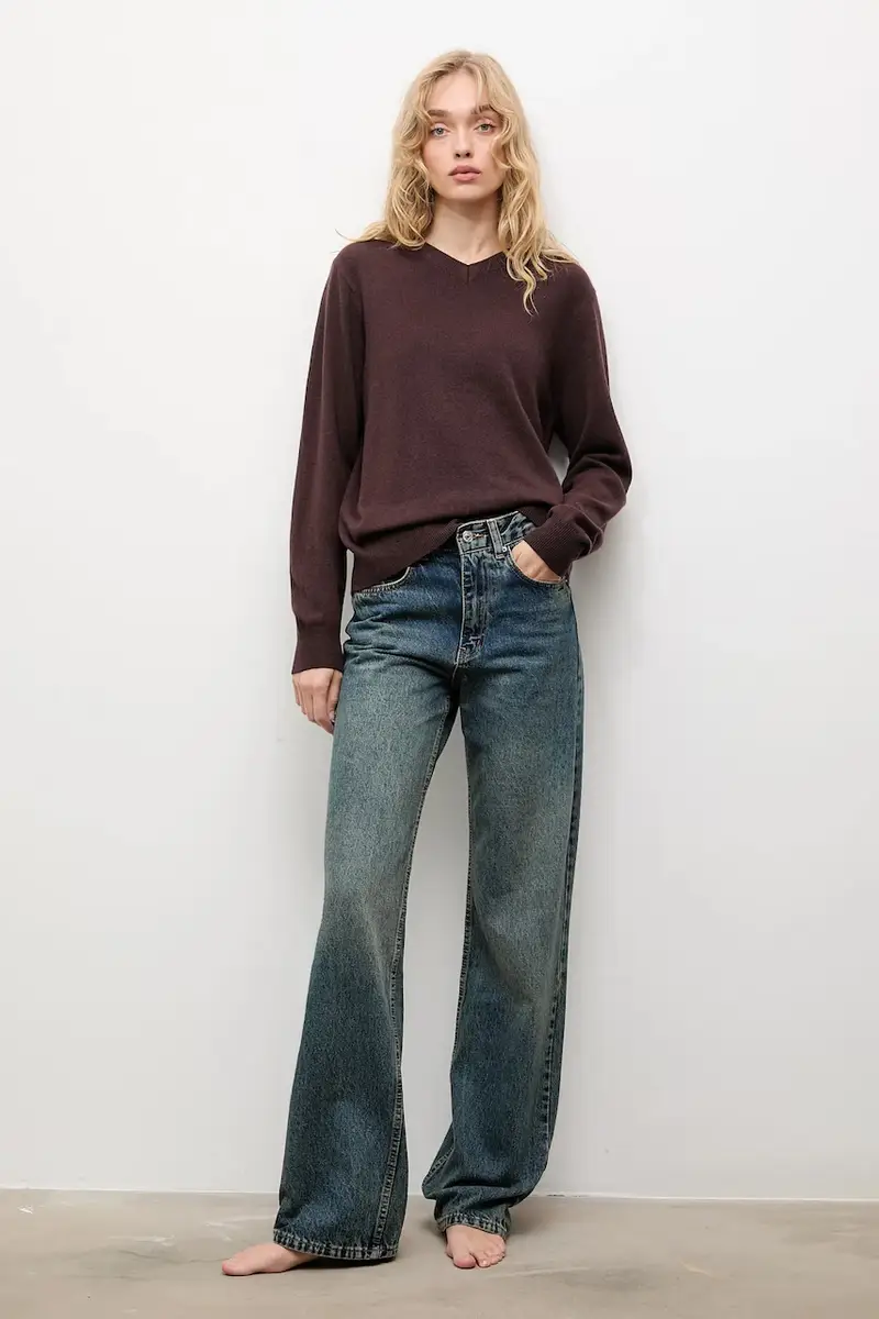 maglione in lana Marrone miniatura 2