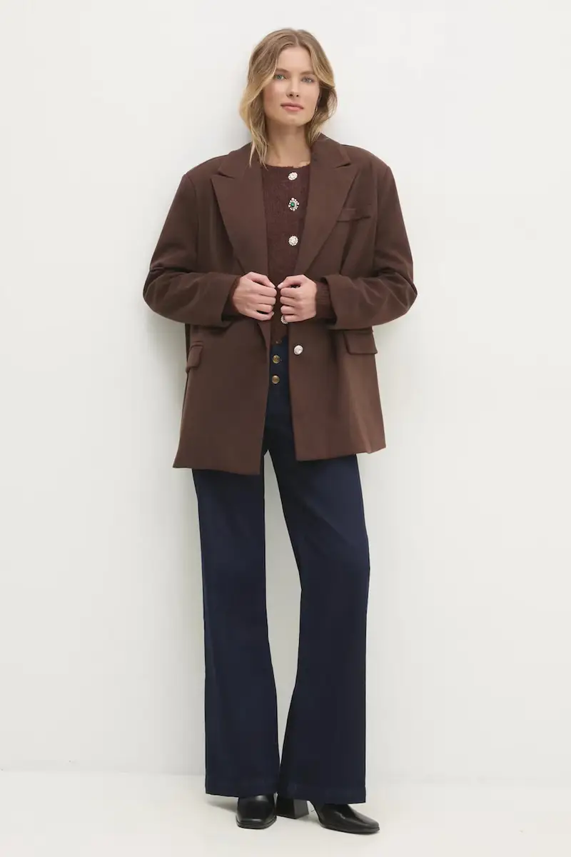 maglione in lana Marrone miniatura 2