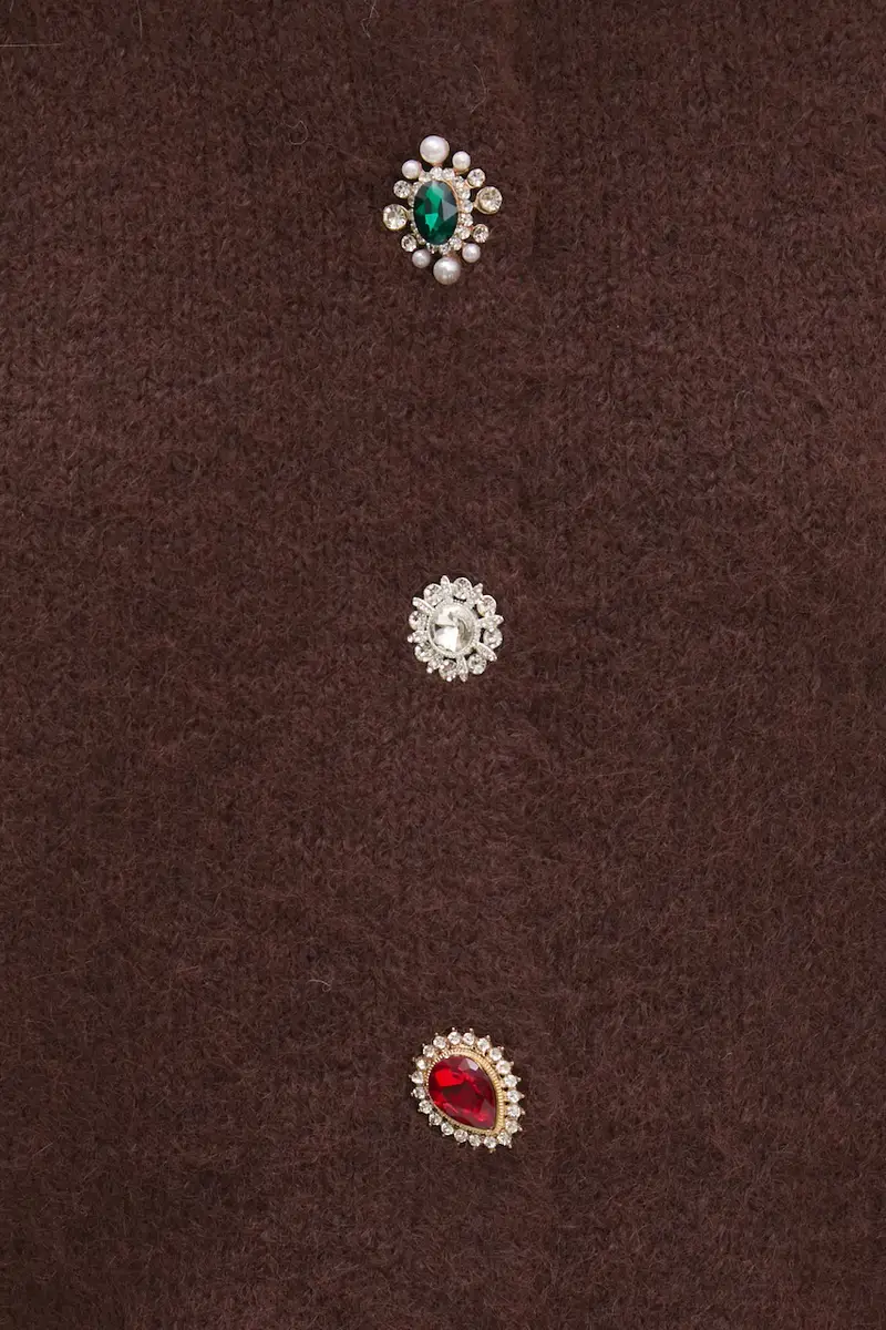 maglione in lana Marrone miniatura 5