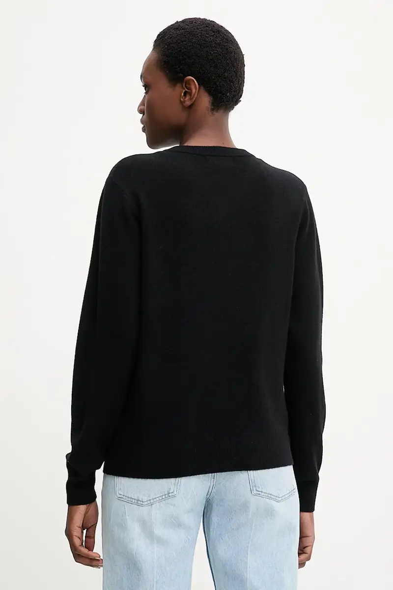 maglione in lana Nero miniatura 3