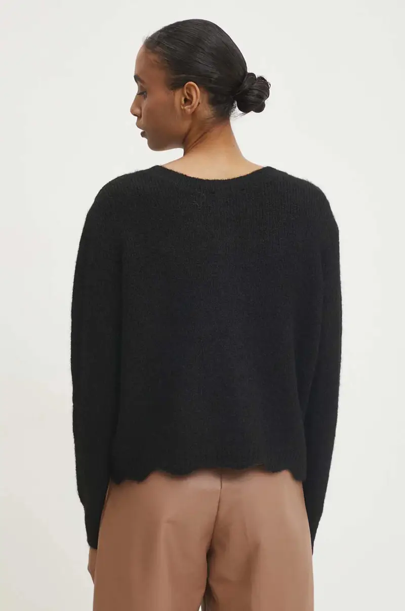 maglione in lana Nero miniatura 3