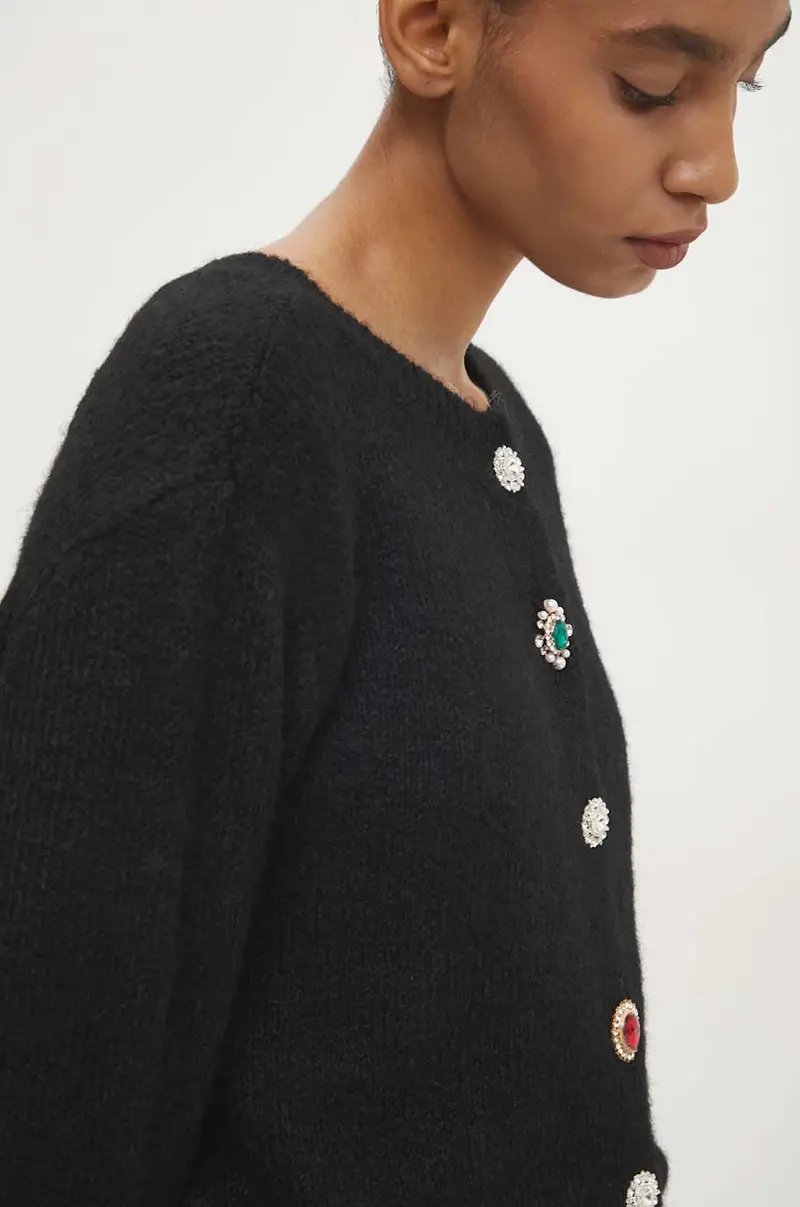 maglione in lana Nero miniatura 5