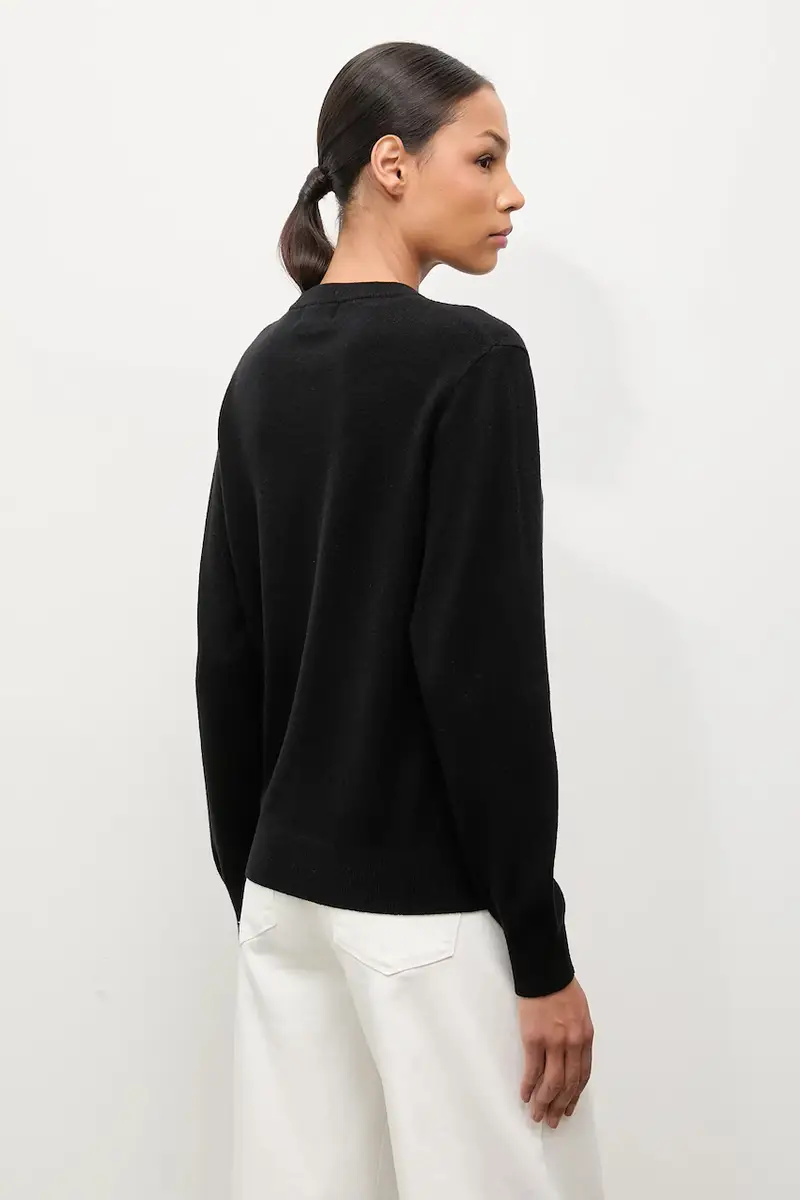 maglione in lana Nero miniatura 3