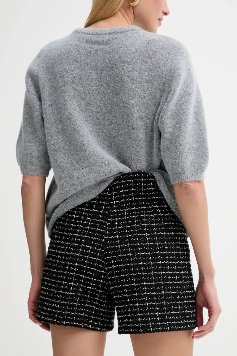 Answear.lab Pantaloncini nero con vita rialzata miniatura 3