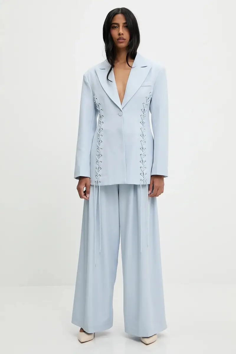 pantaloni colore blu miniatura 3