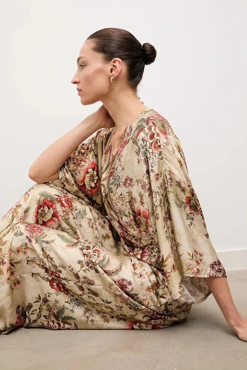 pantaloni donna colore beige miniatura 5