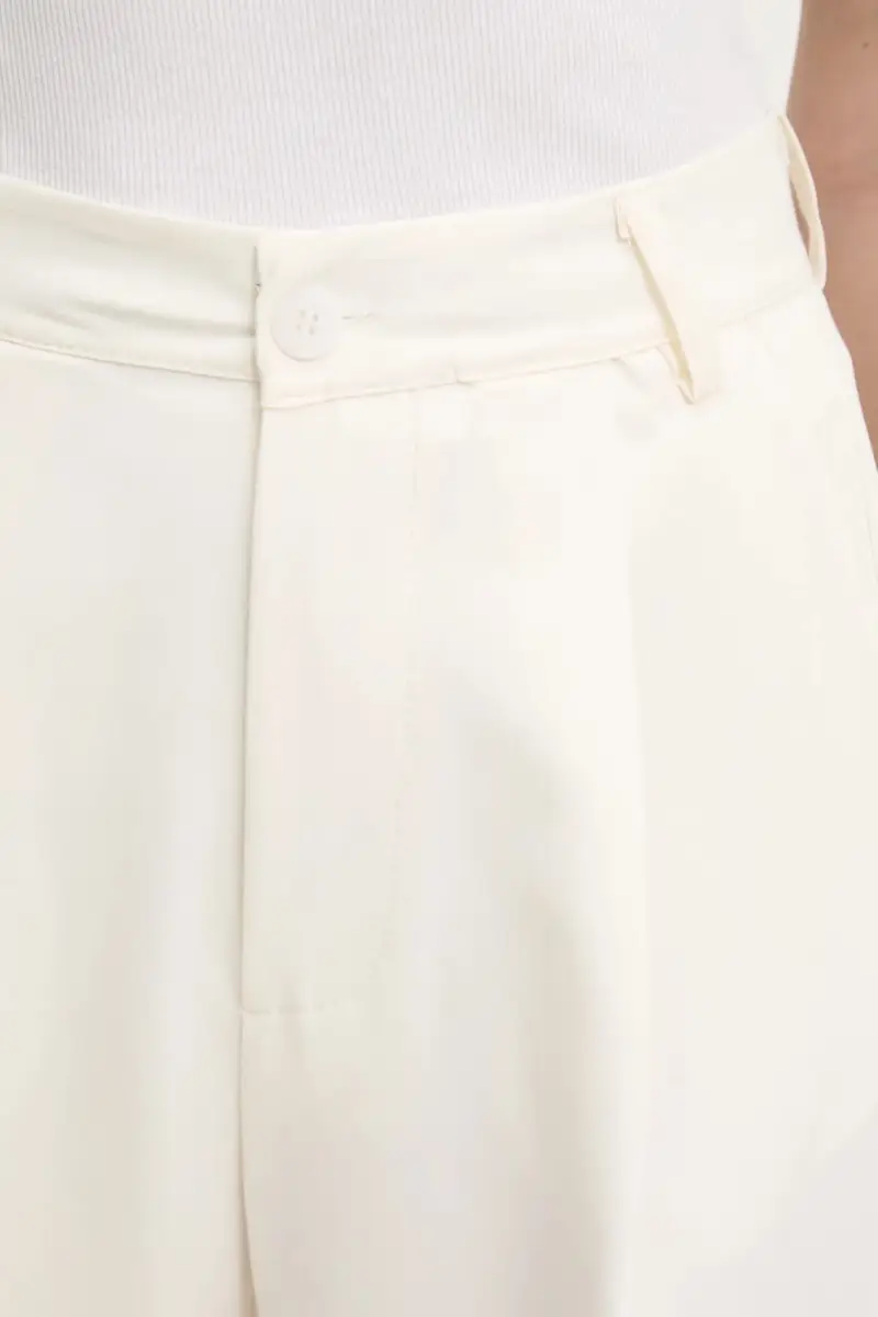 pantaloni donna colore beige miniatura 4