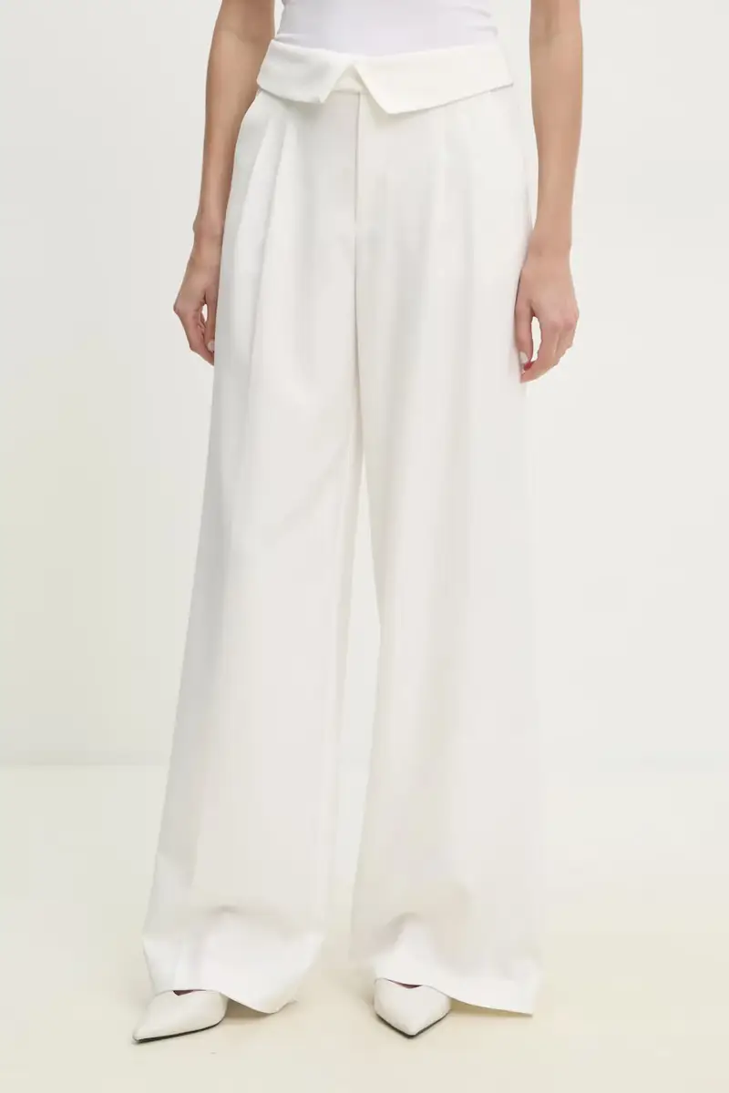 pantaloni donna colore bianco