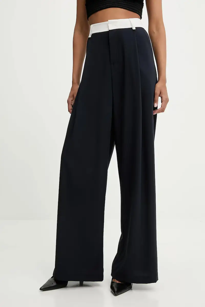 pantaloni donna colore blu navy