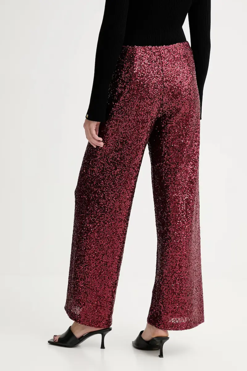 pantaloni donna colore granata miniatura 3