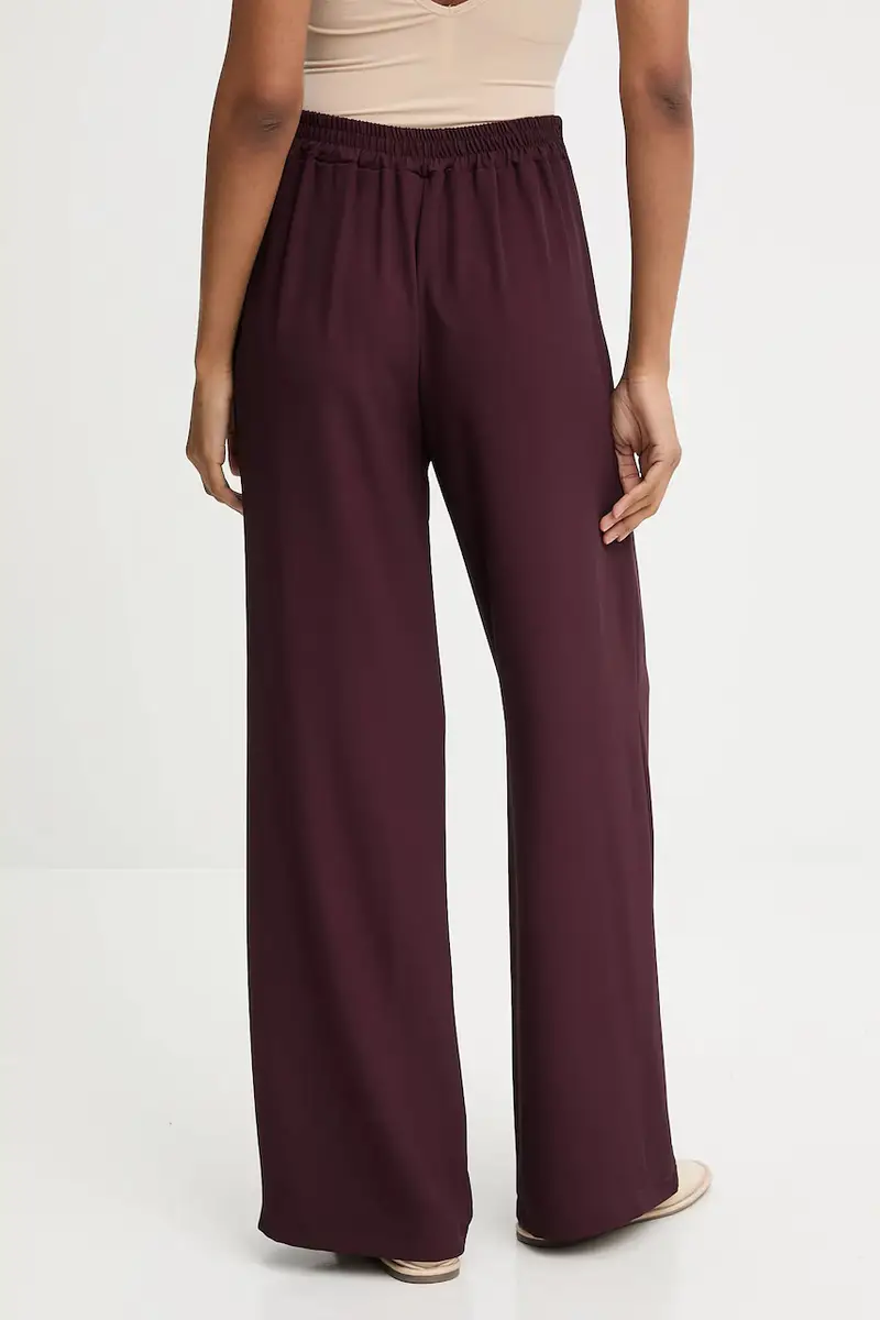 pantaloni donna colore granata miniatura 3