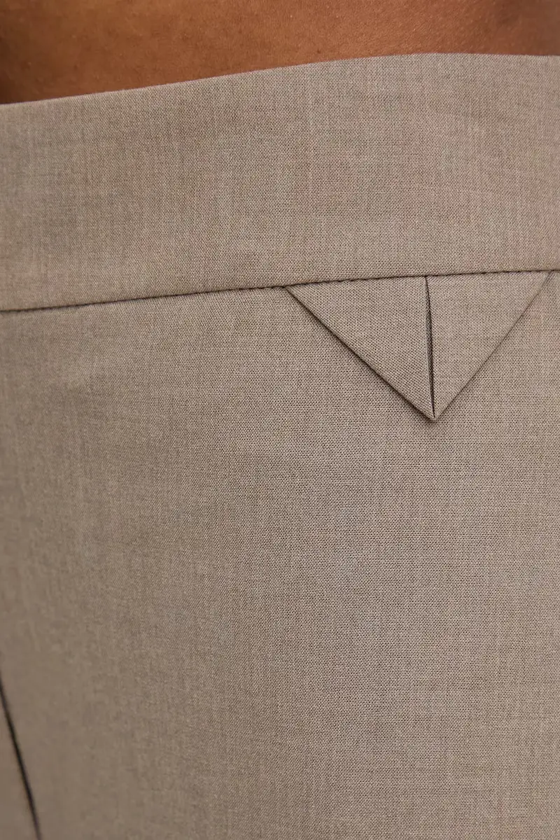 pantaloni donna colore marrone miniatura 4