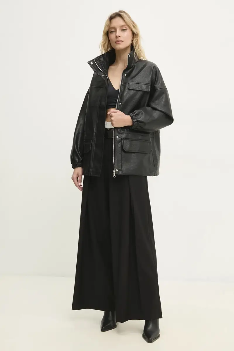 pantaloni donna colore nero miniatura 2