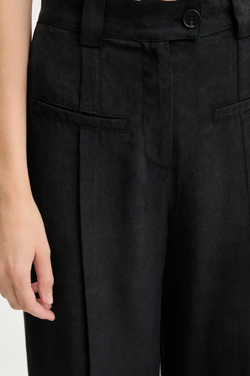 pantaloni donna colore nero miniatura 5