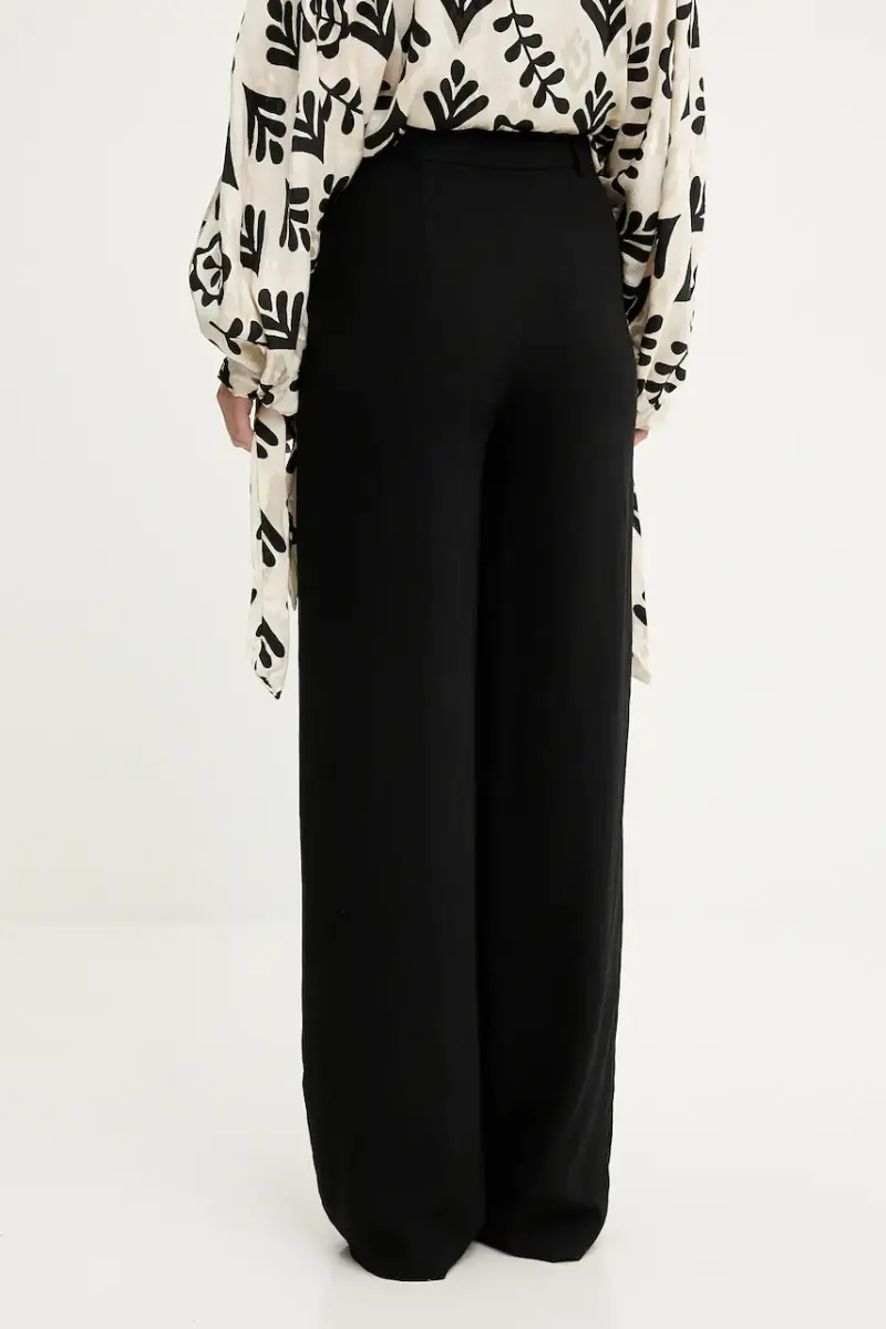 pantaloni donna colore nero miniatura 3