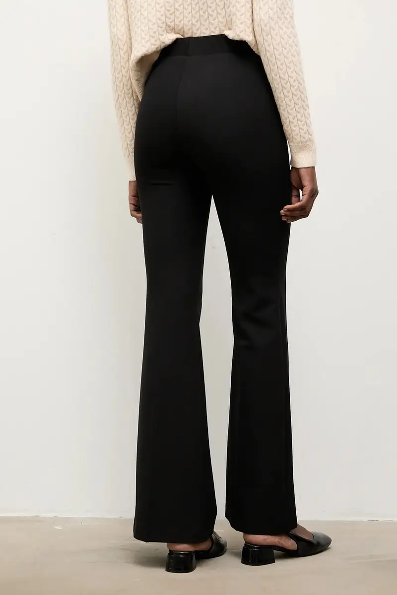 pantaloni donna colore nero miniatura 3