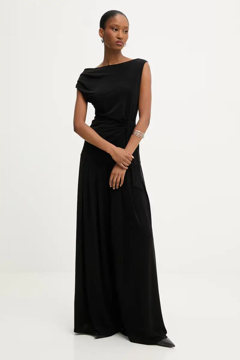 pantaloni donna colore nero miniatura 2