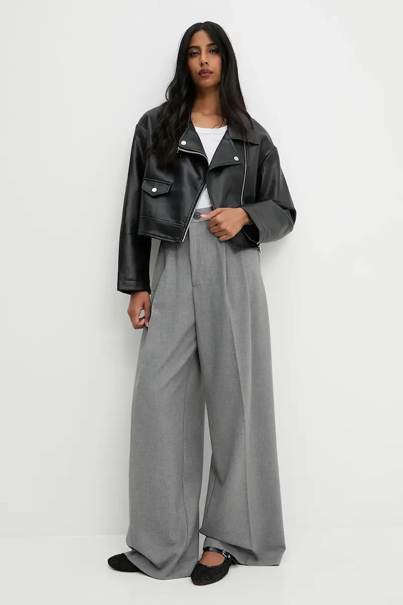 pantaloni donna colore nero Grigio miniatura 2